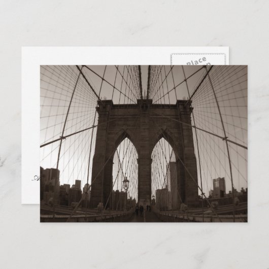 Brooklyn Bridge Briefkaart (Voorkant / Achterkant)