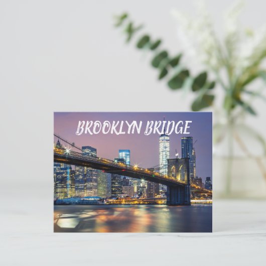 Brooklyn Bridge Briefkaart (Staand voorkant)