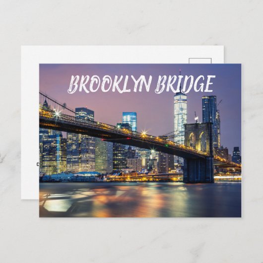 Brooklyn Bridge Briefkaart (Voorkant / Achterkant)