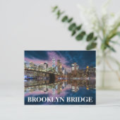 Brooklyn Bridge Briefkaart (Staand voorkant)