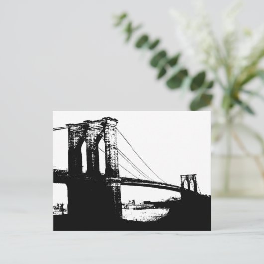  Brooklyn Bridge Briefkaart (Staand voorkant)