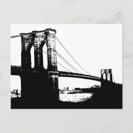  Brooklyn Bridge Briefkaart (Voorkant)