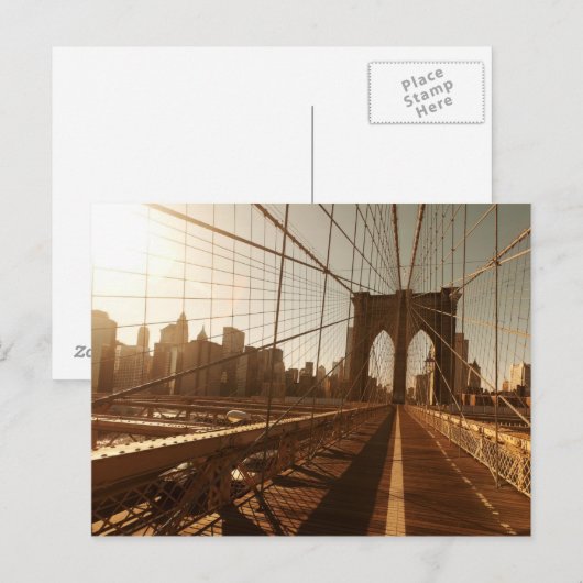 Brooklyn Bridge. Briefkaart (Voorkant / Achterkant)