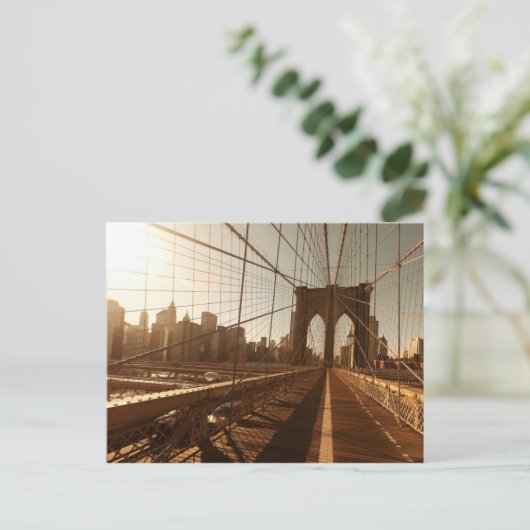 Brooklyn Bridge. Briefkaart (Staand voorkant)