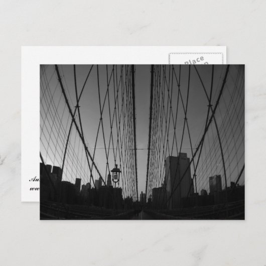Brooklyn Bridge Briefkaart (Voorkant / Achterkant)