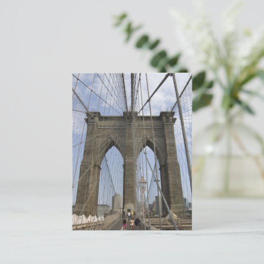 Brooklyn Bridge briefkaart (Staand voorkant)