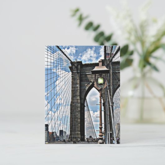 Brooklyn Bridge Briefkaart (Staand voorkant)