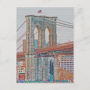 Brooklyn Bridge Briefkaart