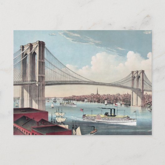 Brooklyn Bridge Briefkaart (Voorkant)