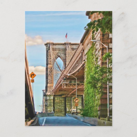 Brooklyn Bridge Briefkaart (Voorkant)