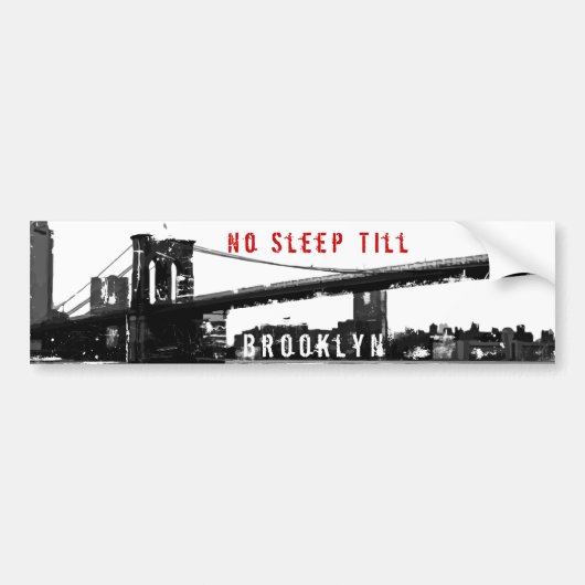 Brooklyn Bridge Bumpersticker (Voorkant)
