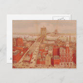 Brooklyn Bridge, c.1883 Briefkaart (Voorkant / Achterkant)