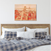 Brooklyn Bridge, c.1883 Canvas Afdruk (Insitu (Slaapkamer))