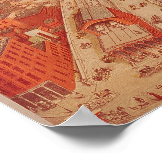 Brooklyn Bridge, c.1883 Poster (Hoek)