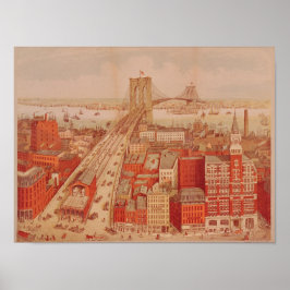 Brooklyn Bridge, c.1883 Poster