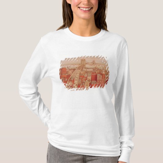 Brooklyn Bridge, c.1883 T-shirt (Voorkant)