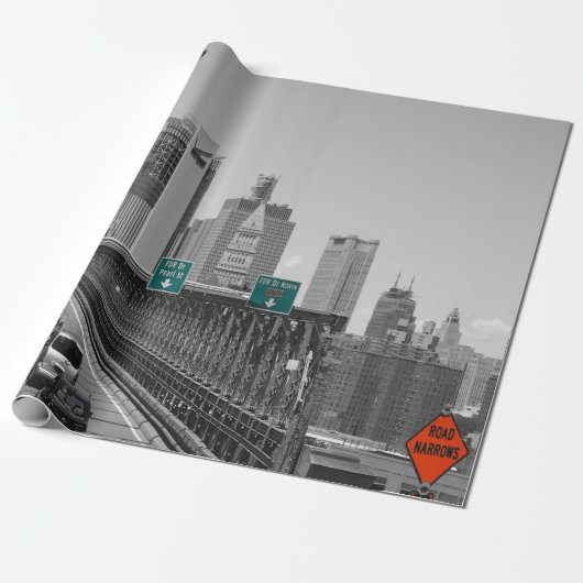 Brooklyn bridge cadeaupapier (Uitgerold)