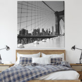 Brooklyn bridge canvas afdruk (Insitu (Slaapkamer))