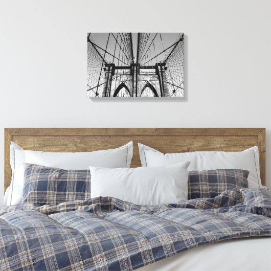 Brooklyn Bridge Canvas Afdruk (Insitu (Slaapkamer))