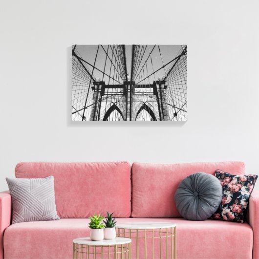 Brooklyn Bridge Canvas Afdruk (Insitu (Woonkamer))