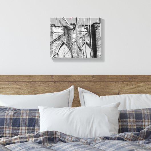 Brooklyn Bridge Canvas Afdruk (Insitu (Slaapkamer))