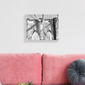 Brooklyn Bridge Canvas Afdruk (Insitu (Woonkamer))