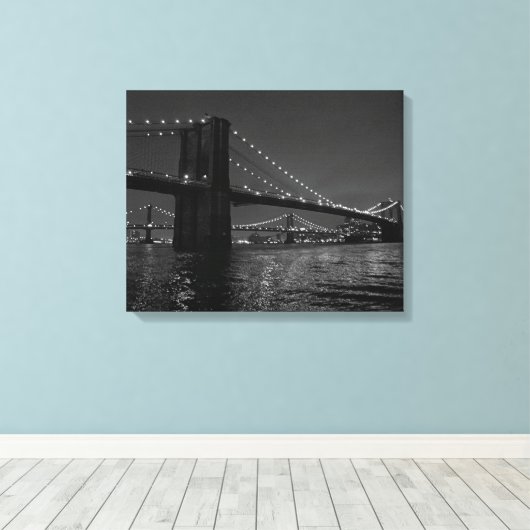Brooklyn Bridge Canvas Afdruk (Insitu (Houten vloer))