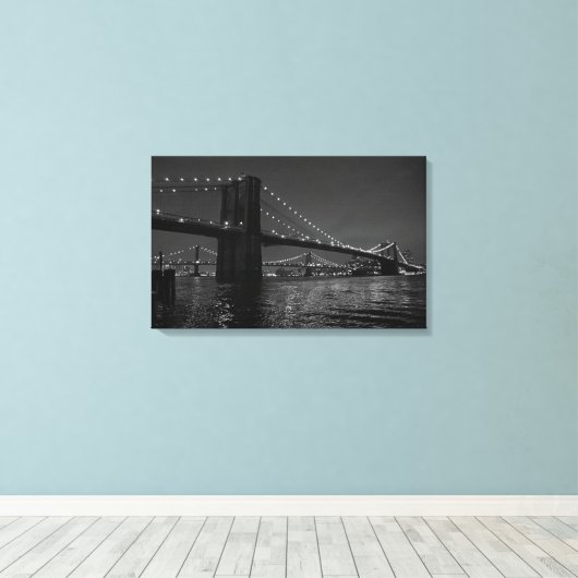 Brooklyn Bridge Canvas Afdruk (Insitu (Houten vloer))