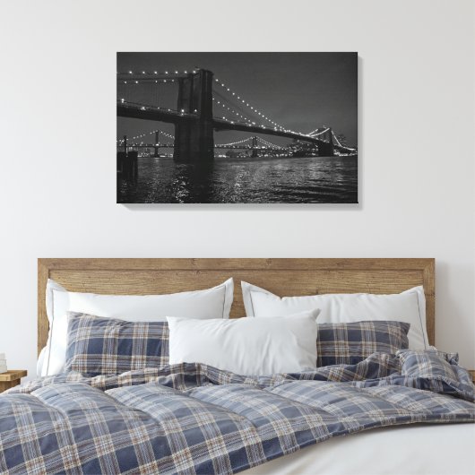Brooklyn Bridge Canvas Afdruk (Insitu (Slaapkamer))