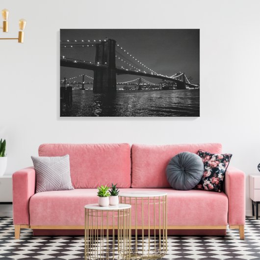 Brooklyn Bridge Canvas Afdruk (Insitu (Woonkamer))