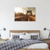 Brooklyn Bridge. Canvas Afdruk (Insitu (Slaapkamer))