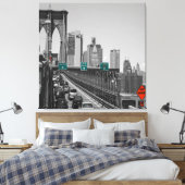Brooklyn bridge canvas afdruk (Insitu (Slaapkamer))