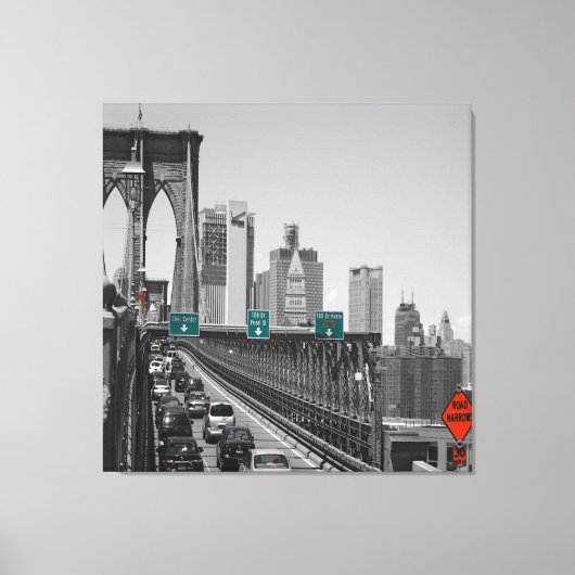 Brooklyn bridge canvas afdruk (Voorkant)