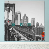 Brooklyn bridge canvas afdruk (Insitu (Houten vloer))