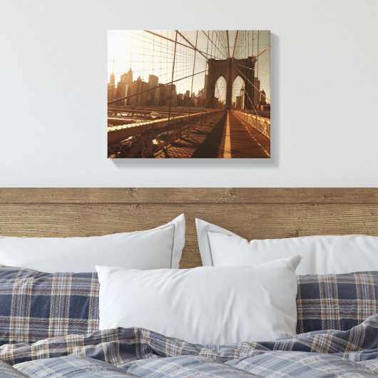 Brooklyn Bridge. Canvas Afdruk (Insitu (Slaapkamer))