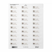 Brooklyn Bridge Chocolate Valentijnsdag NYC Etiket (Full Sheet)
