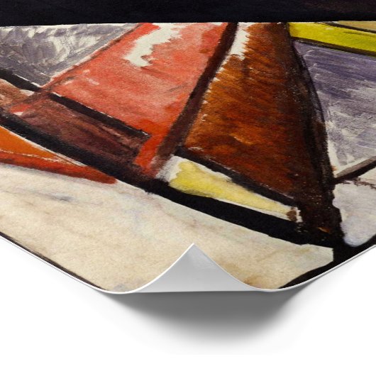 Brooklyn Bridge door Albert Gleizes Poster (Hoek)