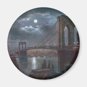 Brooklyn Bridge door Moonlight Magneet