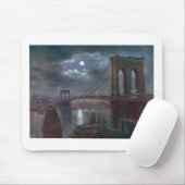 Brooklyn Bridge door Moonlight Muismat (Met muis)