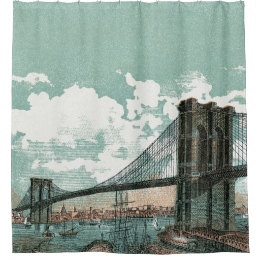 Brooklyn Bridge Douchegordijn (Voorkant)