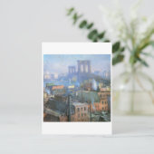 Brooklyn Bridge, East River, circa 1916 Briefkaart (Staand voorkant)