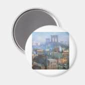 Brooklyn Bridge, East River, circa 1916 Magneet (Voorkant / Achterkant)