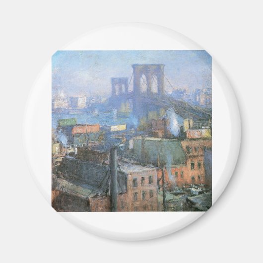 Brooklyn Bridge, East River, circa 1916 Magneet (Voorkant)