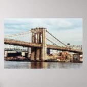 BROOKLYN BRIDGE EAST TOWER - NIEUW-YORK POSTER (Voorkant)