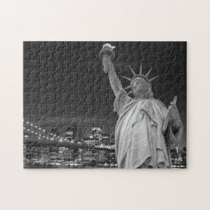 Brooklyn Bridge en het Vrijheidsbeeld Legpuzzel