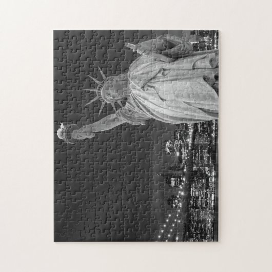 Brooklyn Bridge en het Vrijheidsbeeld Legpuzzel (Verticaal)