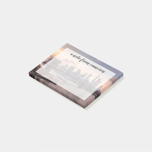 Brooklyn Bridge en Lower Manhattan Post-it® Notes (Schuin)