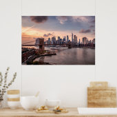 Brooklyn Bridge en Lower Manhattan Poster (Keuken)