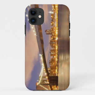 Brooklyn Bridge en Manhattan bij nacht. Case-Mate iPhone Case