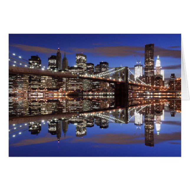 Brooklyn Bridge en Manhattan Skyline (Voorkant Horizontaal)